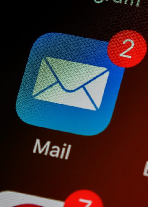 iOS email icon screen